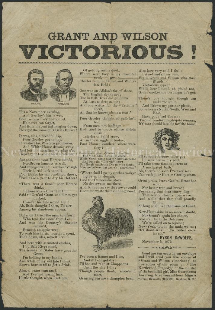 New Hampshire Historical Society - Grant and Wilson Victorious 