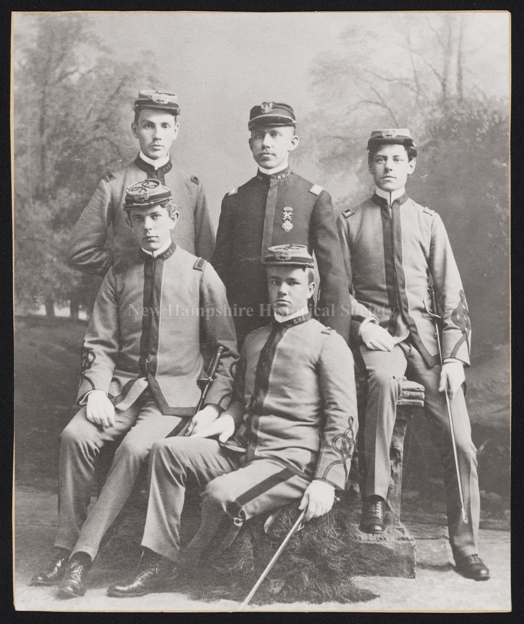 New Hampshire Historical Society - Officers High School Cadets, 1900 - Officers High School Cadets, 1900