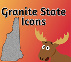 5 Granite State Icons illustration.