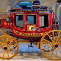 Detail image of the New Hampshire Historical Society's Concord coach