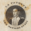 Doily with image of Lafayette 1824